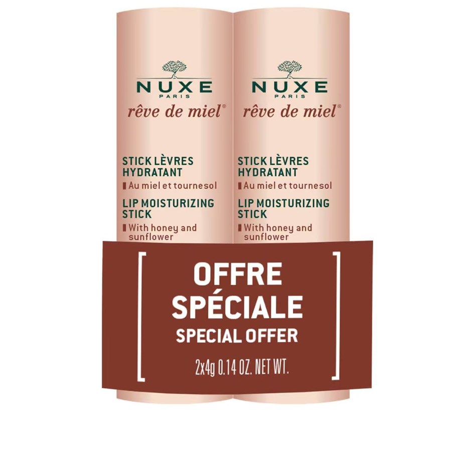 Smink - Nuxe Set Duo  Reve de Miel Vegan Hydrating Lip Balm - 3264680026225