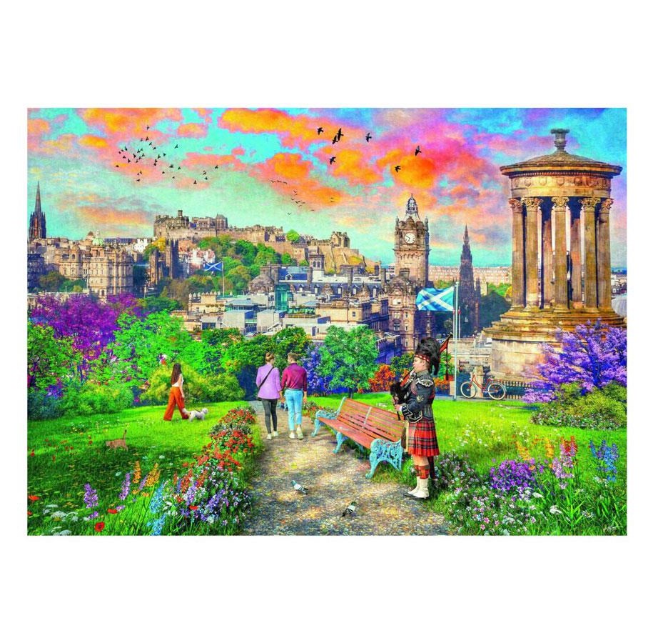 Pusselspel - Ravensburger Edinburgh Romance Jigsaw Puzzle 1000 pcs. Golv - 120002482