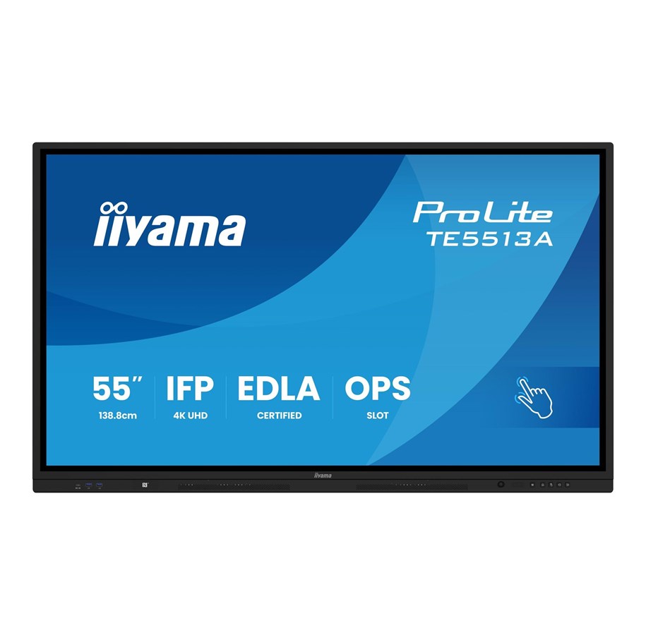 Digital skyltning & Hotell - iiyama ProLite TE5513A-B1AG 55" Class (54.6" viewable) LED-backlit LCD display - 4K - for digital signage / interactive communication - TE5513A-B1AG