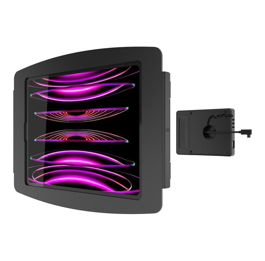 Väggfäste, AV-Möbel - Compulocks iPad Pro 12.9" (3-6th Gen) Space Enclosure Wall Mount Plus Hub - Max - recommended for - 201M299PSENBH01
