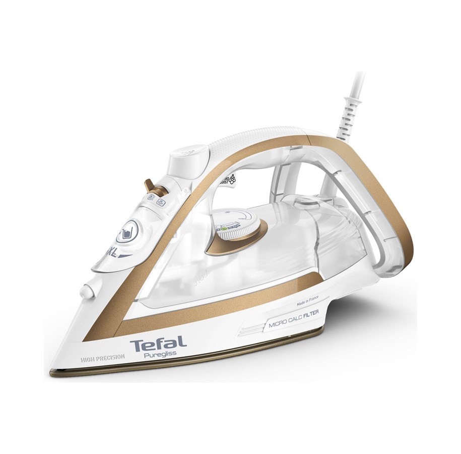 Strykning - Tefal Ångstrykjärn Puregliss FV8042E0 - steam iron - sole plate: Durilium AirGlide Autoclean - FV8042E0