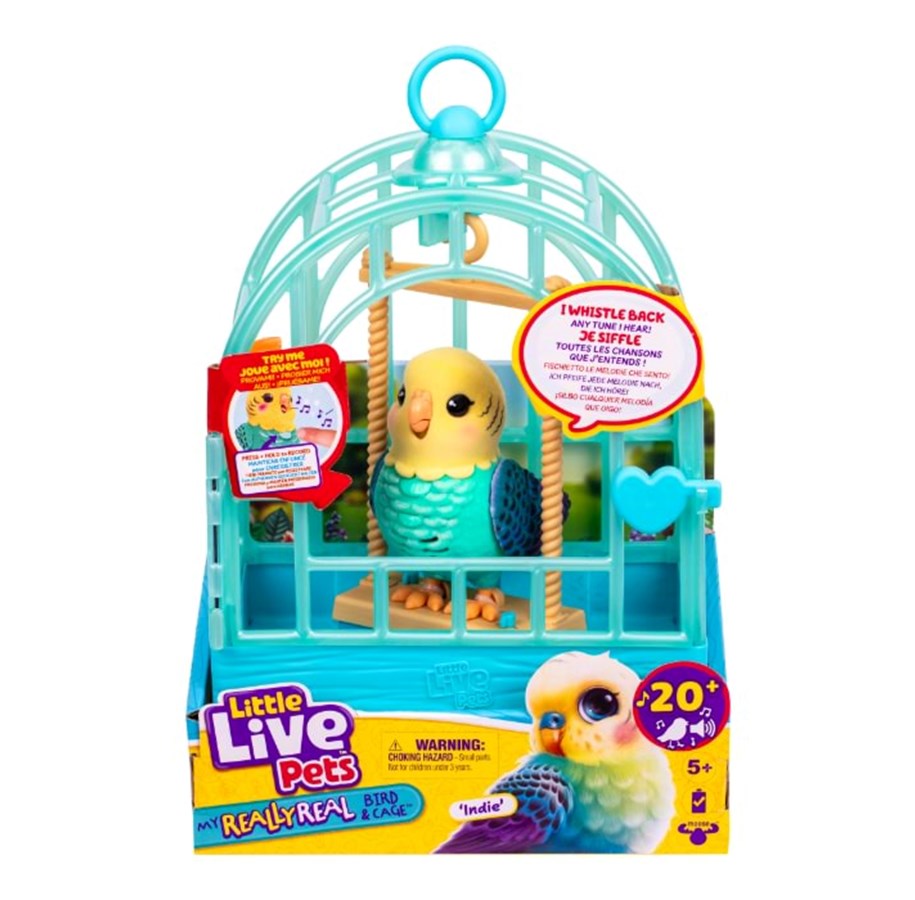 Plush - Little Live Pets MY REALLY REAL BIRD & CAGE INDIE - 26691