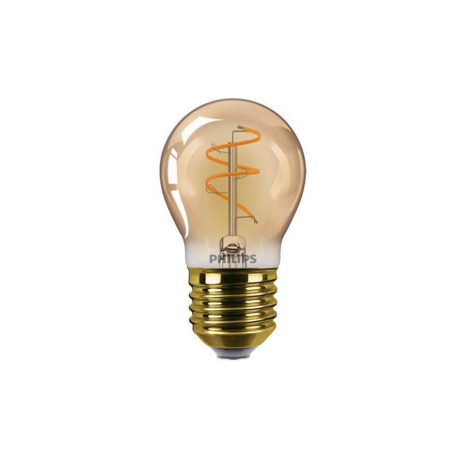 Glödlampor - Philips LED-glödlampa Filament Mini-ball 2.7W/918 (15W) Dimmable Amber E27 - 929004583901