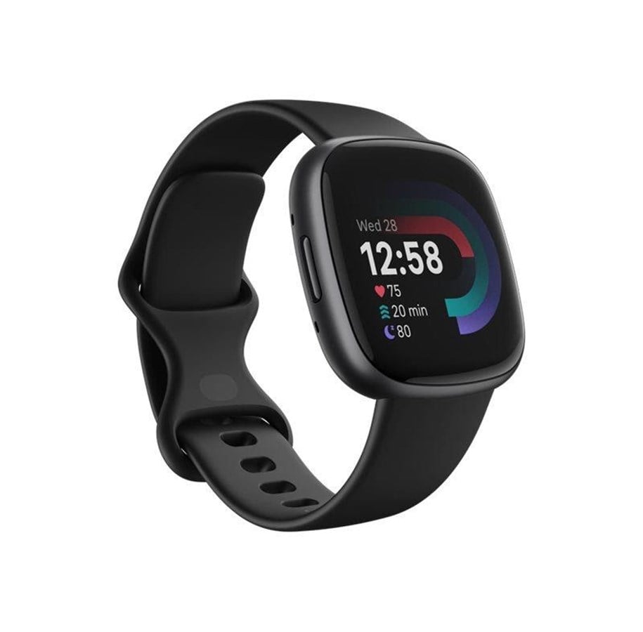 Pulsmätare & Stegräknare - Fitbit Versa 4 Sports Pack - graphite aluminium - smart watch with band - black - FB523BKBK-EUBNDL