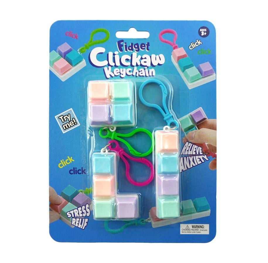 Små presenter till barn - Pocket Money Fidget Keyboard Clicker 3pcs - 500071
