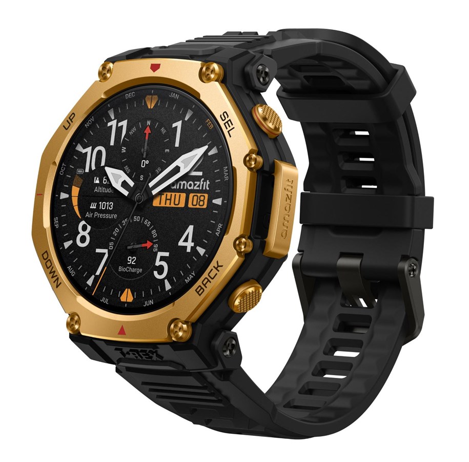 Pulsmätare & Stegräknare - Amazfit T-Rex 3 Pro 48mm - Black Gold - W2443EU5N