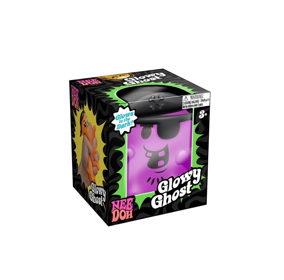 Små presenter till barn - NeeDoh Glowy Ghost 1pk - assorted - 200502