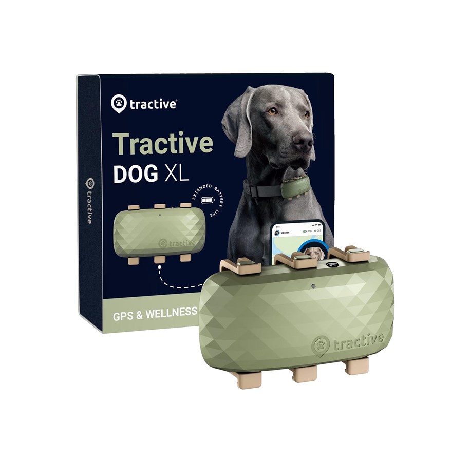 Hundar - Tractive Smart Dog Tracker XL GPS & Wellness Tracker - TRDOG4XLGR
