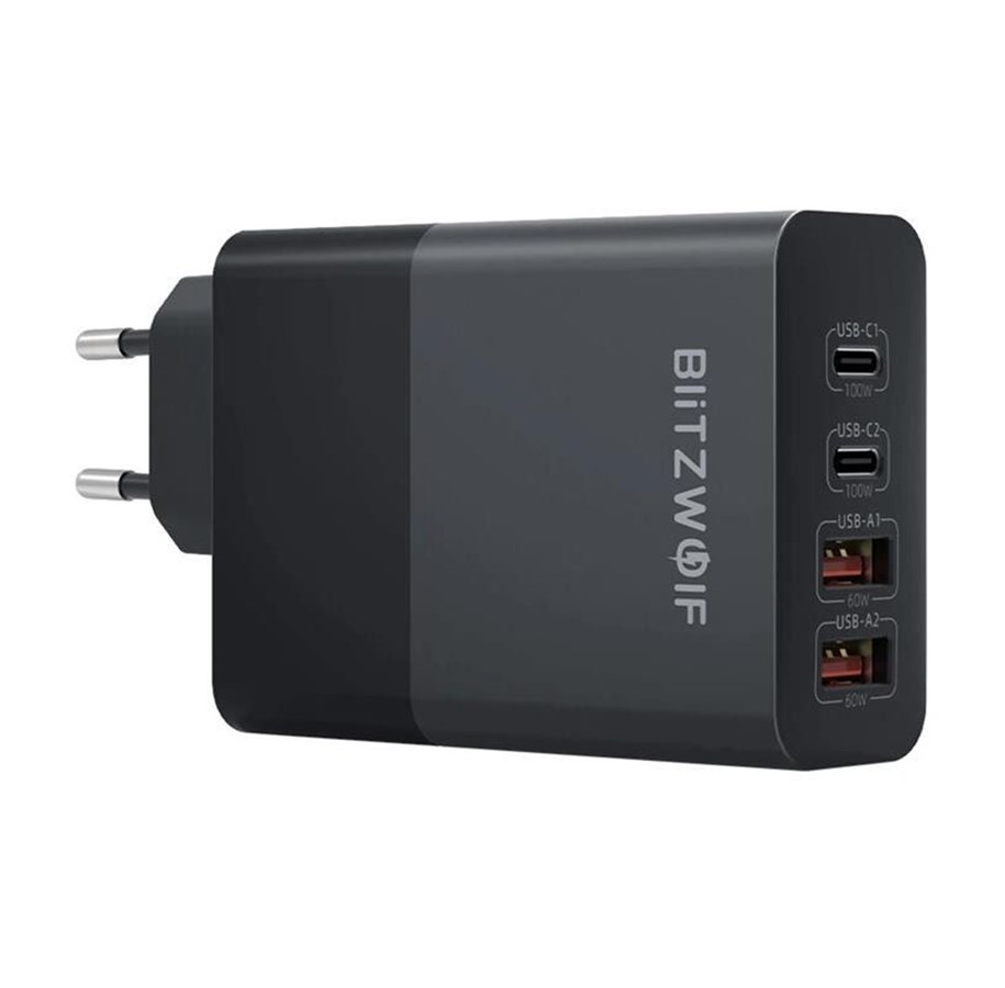 Mobile - Adapters & Chargers - BlitzWolf BW‑S29 120W GaN USB‑A + USB‑C Charger - BW-S29