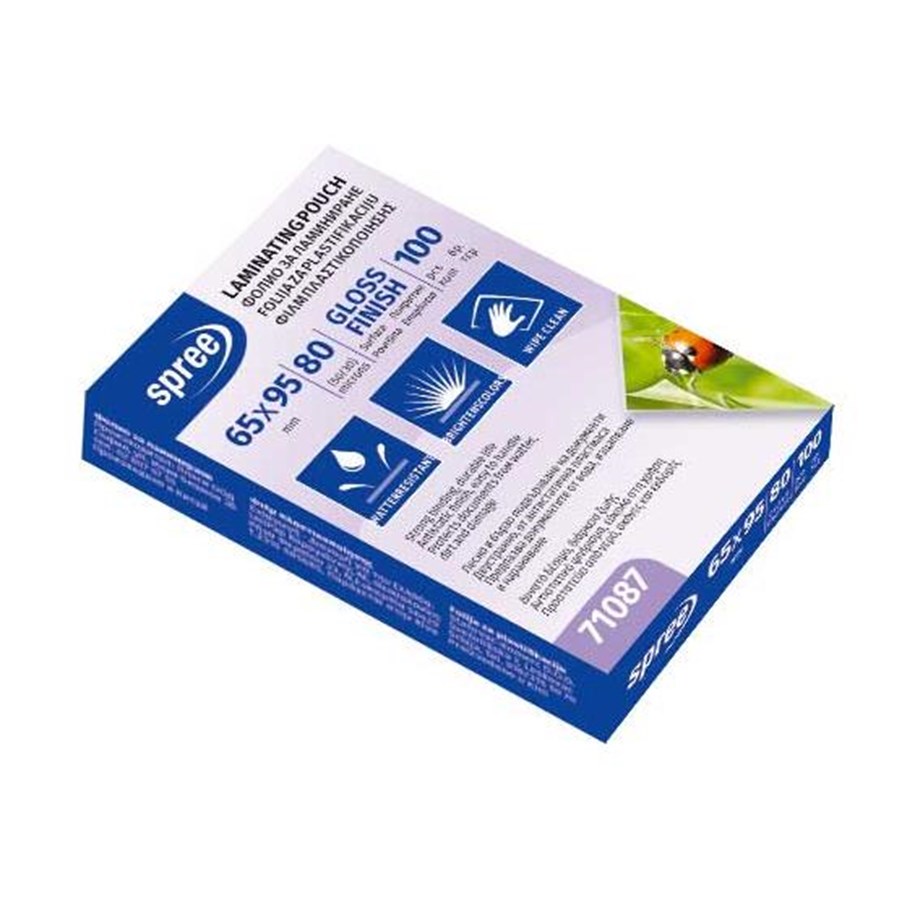 Hobby Tillbehör - SPREE Lamination pocket 100 65*95mm 80my - 71087
