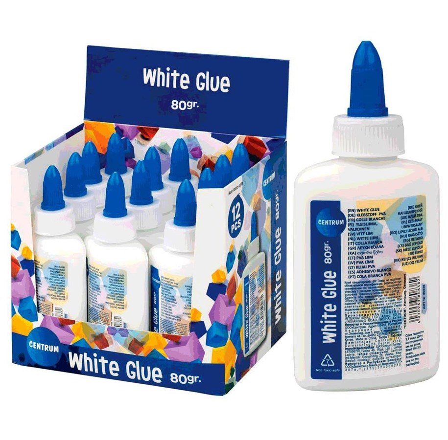 Hobby Tillbehör - CENTRUM Glue - white PVA glue for paper etc. 80G - 80838