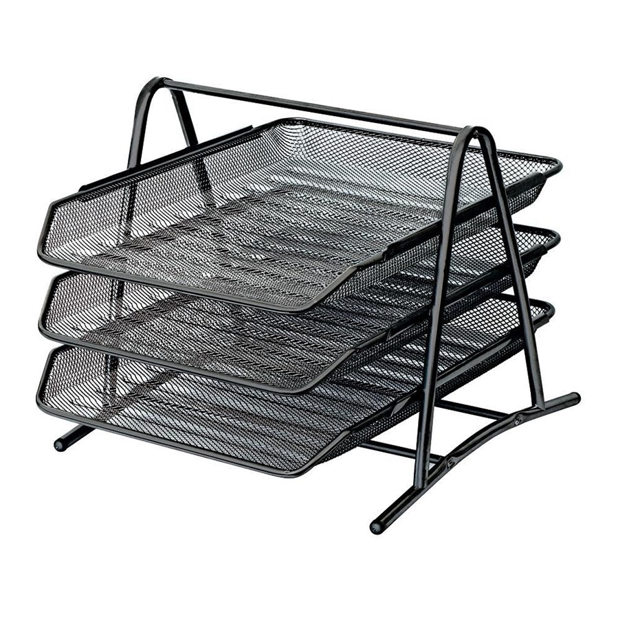 Hobby Tillbehör - SPREE Metal letter tray set 3 bk. BLACK - 84130