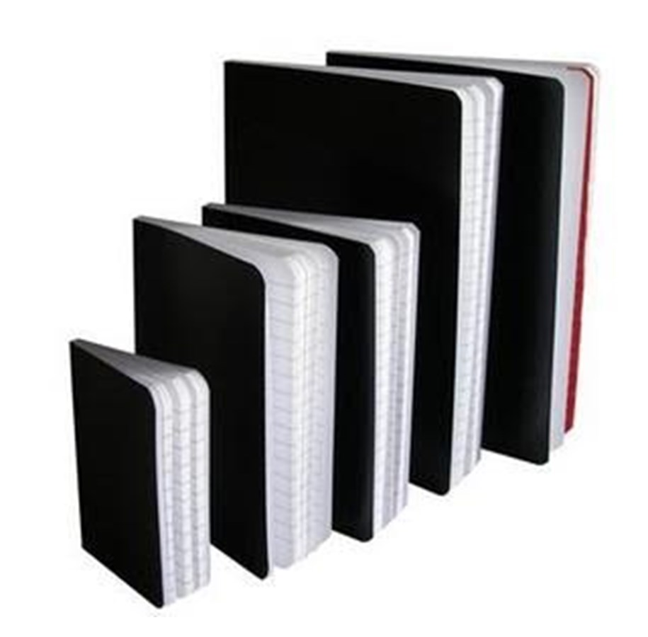 Papper, Fotopapper & Etiketter - BRIGHTOFFICE Notes black wax A6 linen. - SP7327014