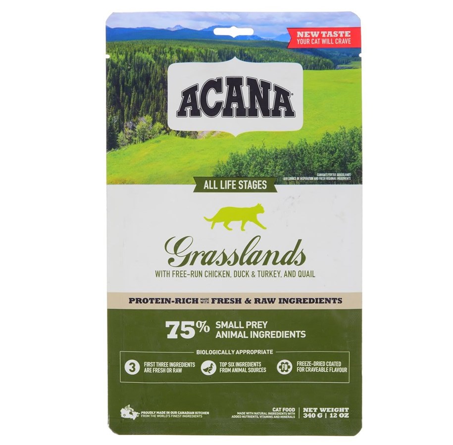 Katter - Acana Grasslands Dry Cat Food 340g - 064992714697