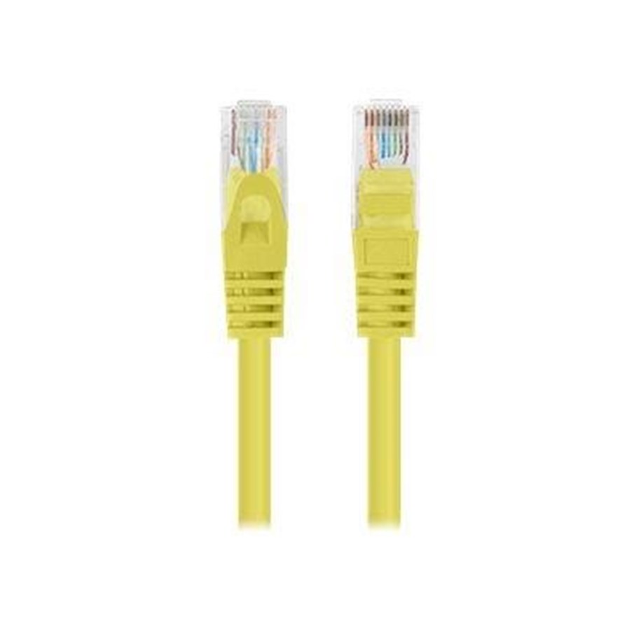 Nätverkskabel - Lanberg patch cable - 2 m - RAL 1016 - Gul - 2m - PCU5-20CC-0200-Y