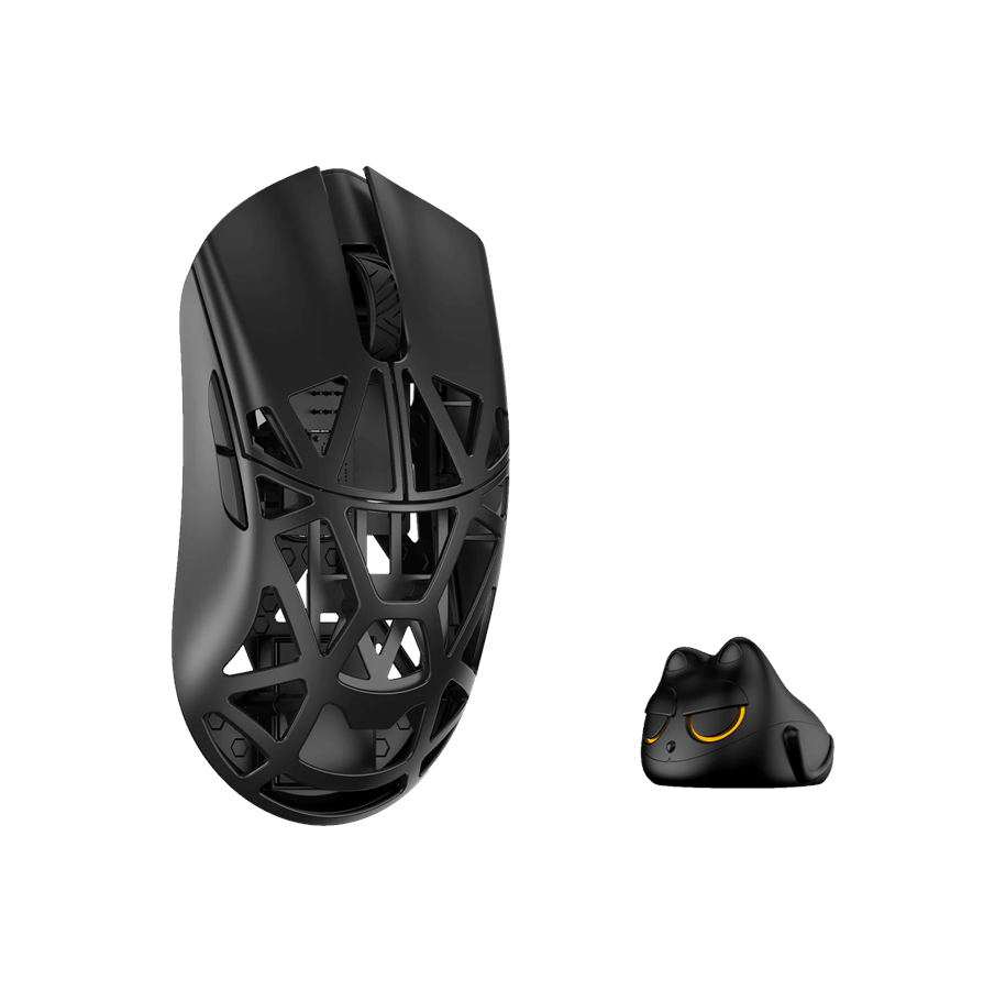 Mus - WLMouse Beast X Mini Pro (Solid Side + Omron) / Wireless 8K / Magnesium - Gamingmus - Optic - 5 knappar - Svart *DEMO* - MINI-SHIXIN-BLACK-O