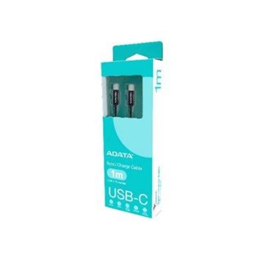 USB-kabel - A-Data ADATA - USB-C cable - 24 pin USB-C to 24 pin USB-C - 1 m - CACC-100PN-BK