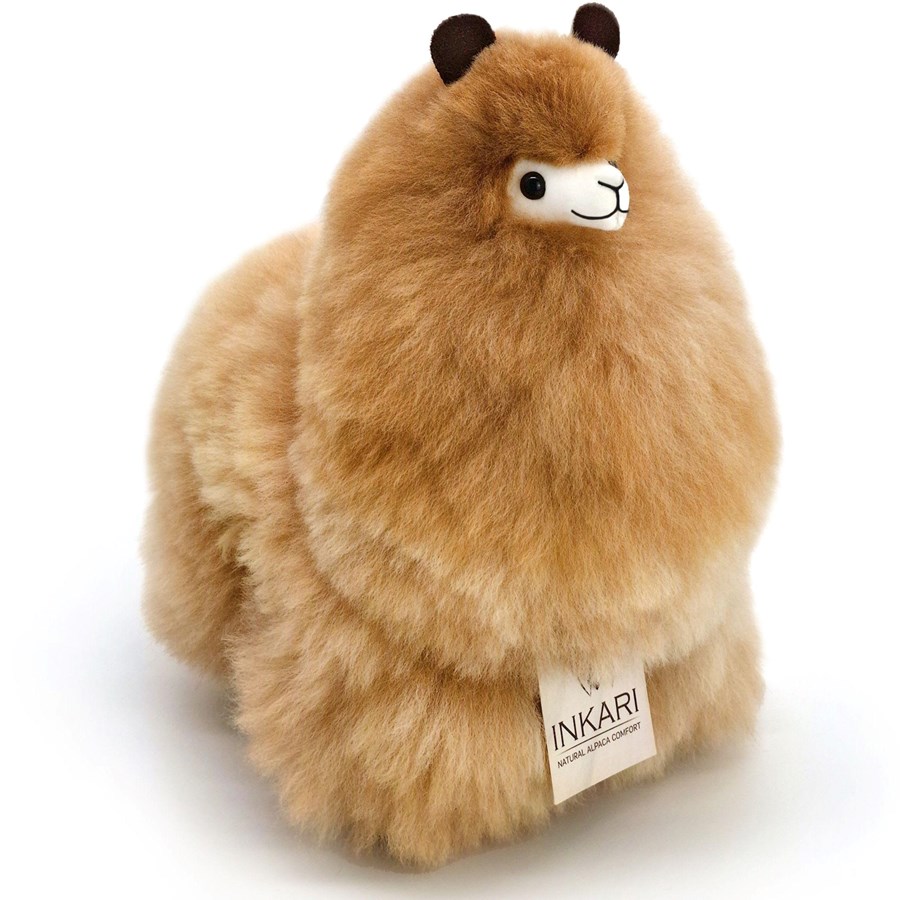 Plush - Inkari Alpacas Alpaca Sandstone Medium - 32CM - SANDSTONE - ALPACA_TOY_MEDIUM_SANDSTONE