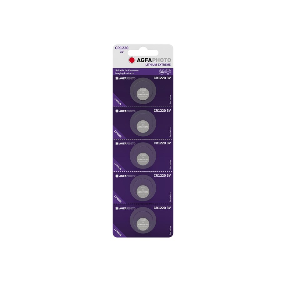 Battery - Agfa Photo battery x CR1220 - Li (pack of 5) - 150-803210