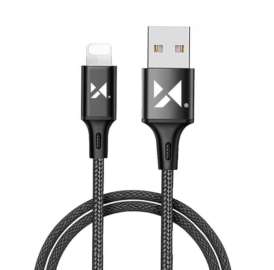USB-kabel - Wozinsky cable USB - Lightning 2.4A 1m black (WUC-L1B) - 5907769301186