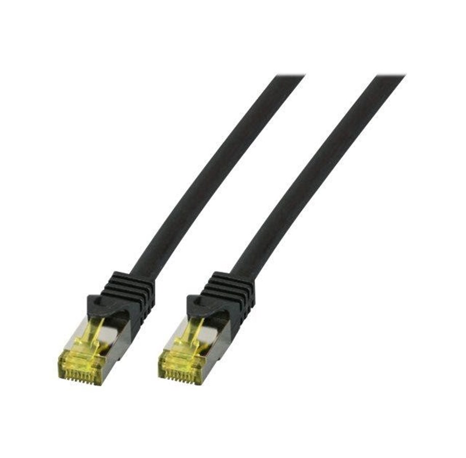 Nätverkskabel - EFB NORDIC EFB-Elektronik patch cable - 15 cm - black - Svart - 0.1m - MK7001.0,15B