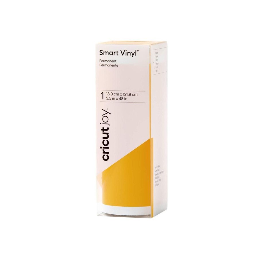 Label printer - Cricut Joy Smart Vinyl - craft material - 13.9 x 121.9 cm - maize yellow - vinyl - 2009837