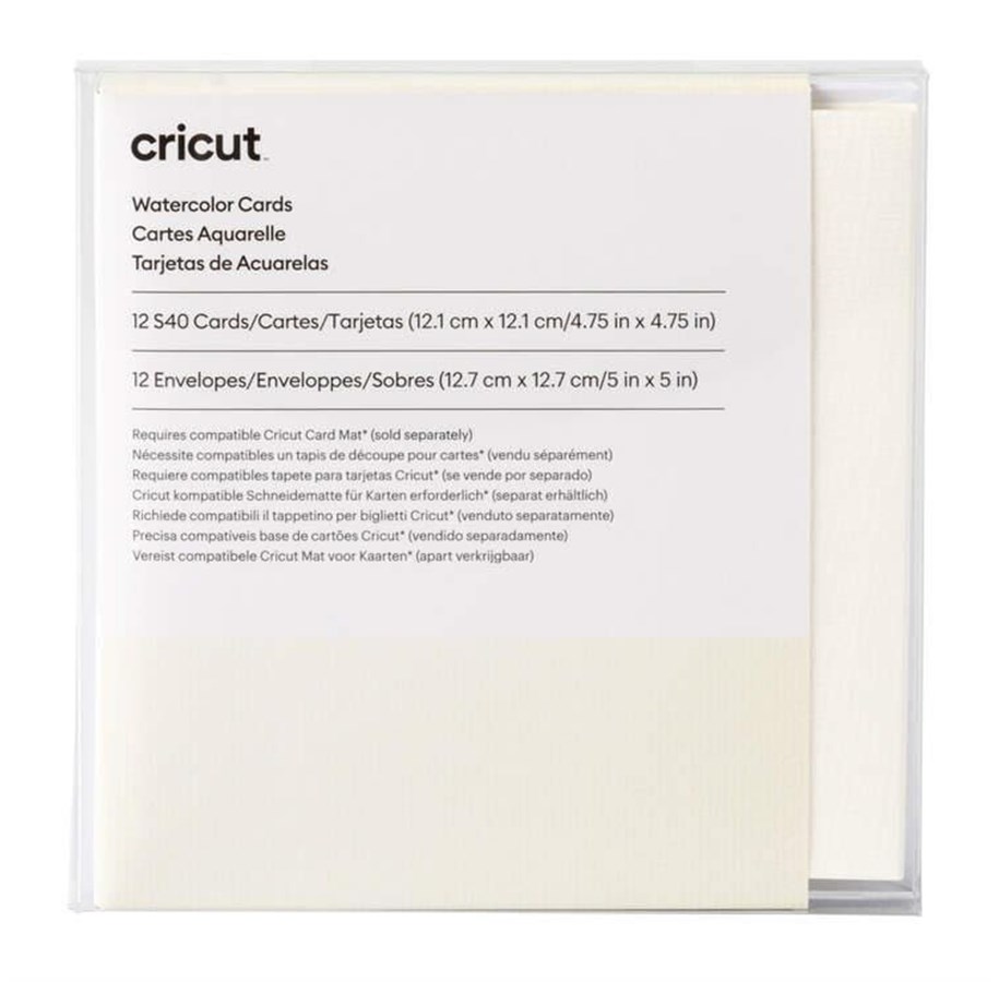 Label printer - Cricut - greeting card - S40 - baronial - 127 x 127 mm - open end - white ivory 12 - 2009986
