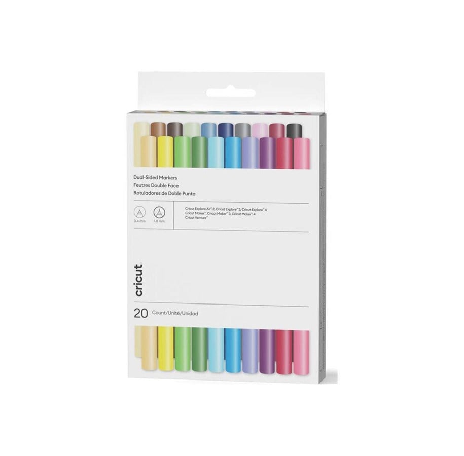 Label printer - Cricut Ultimate - twin-tip marker - assorted colours (pack of 20) - 2011824