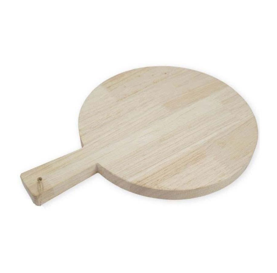 Träleksaker - Playwood Wooden Cutting Board Round with Handle 34cm - SL252C