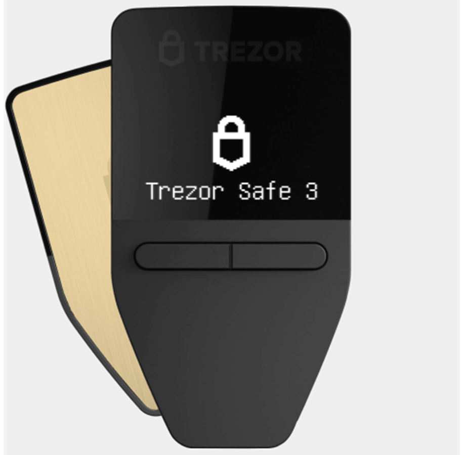 Andra mobiltillbehör - TREZOR Safe 3 - Solar Gold - SLATS3SG0B1100