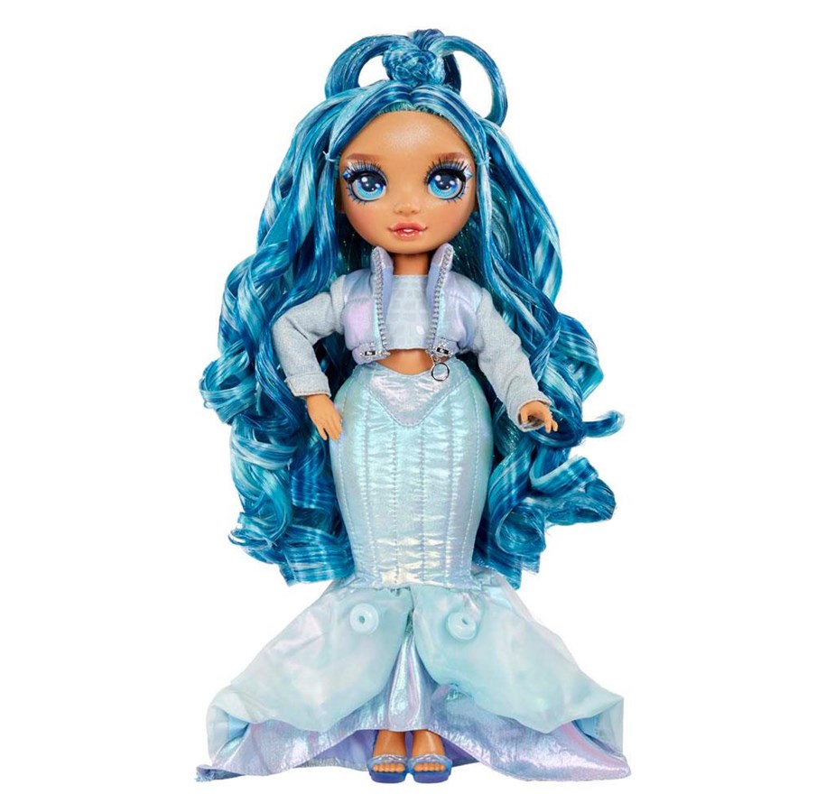Dockor & Tillbehör - Little Tikes Rainbow High Winter Wonderland Doll - Skyler Blue - 120834EUC