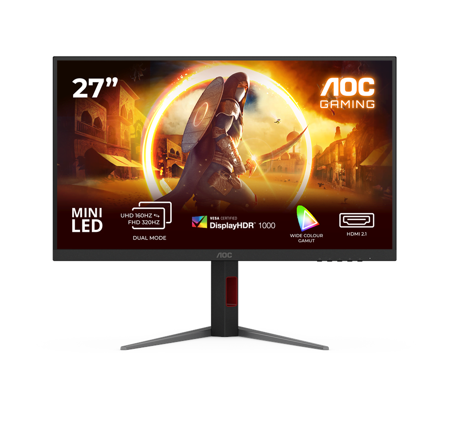 Skärm - 27" AOC U27G4XM - 3840x2160 (UHD) - 160Hz - Mini LED *DEMO* - U27G4XM