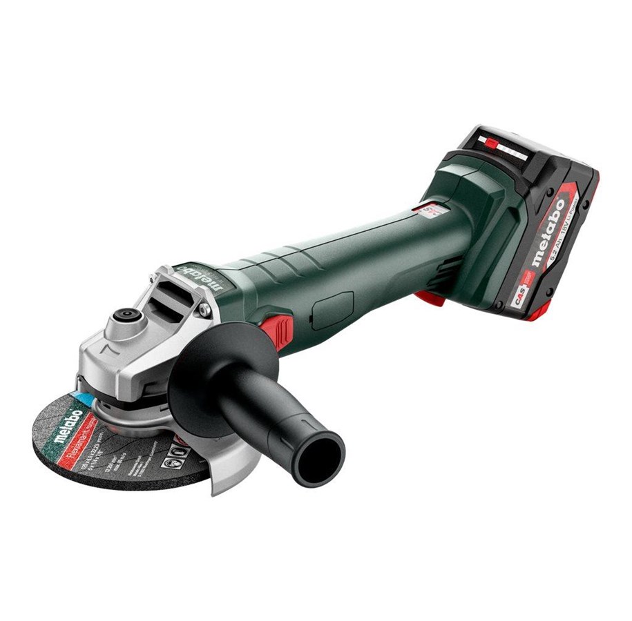 Vinkelslip - Metabo W 18 L 9-125 QUICK - angle grinder - cordless - 125 mm - 2 batteries - 602249650