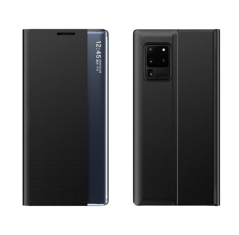 Mobile - Covers & Cases - Hurtel New Sleep Case Bookcase Type Case with Kickstand Function for Samsung Galaxy A72 4G Black - 5907769324444