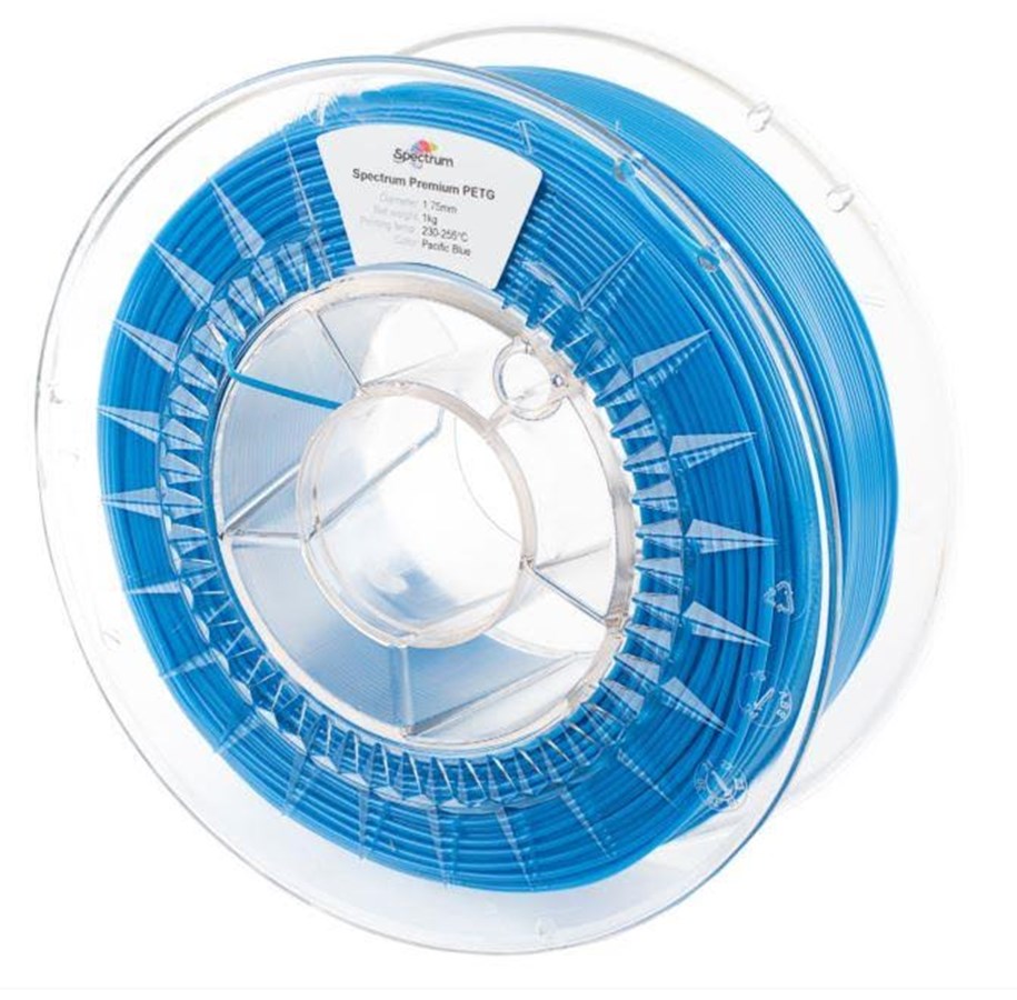 Filament/Harts - 3D-skrivare - Spectrum 3D Filament / PETG Premium / ⌀ 1.75 mm / Pacific Blue / 1 kg - 80061