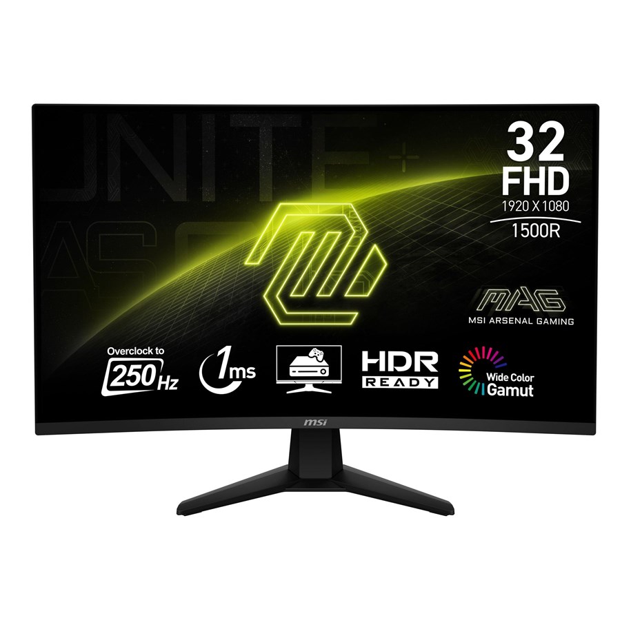 Skärm - 32" MSI MAG 32C6X - 1920x1080 (FHD) - 250Hz - VA - MAG 32C6X