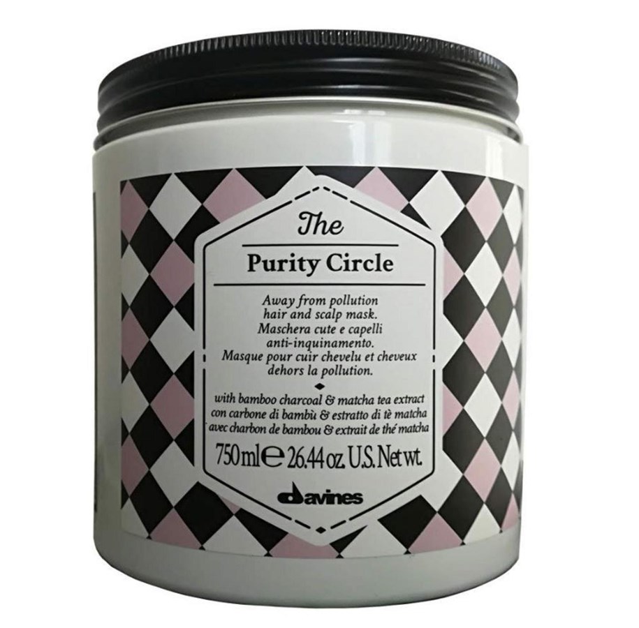Hårvård - Davines The Purity Circle Scalp Treatment Cream Mask – 750 ml - 8004608258186