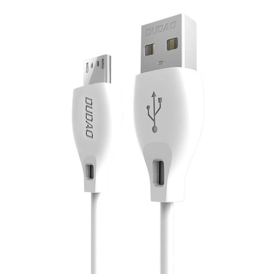 USB-kabel - Dudao L4M USB-A - MicroUSB 2.4 A 1m cable - white - 6976625335138