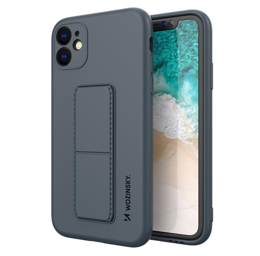 Mobile - Covers & Cases - Wozinsky Kickstand Case Silicone Case with Stand Case Samsung Galaxy A11 / M11 Blue - 9111201940819