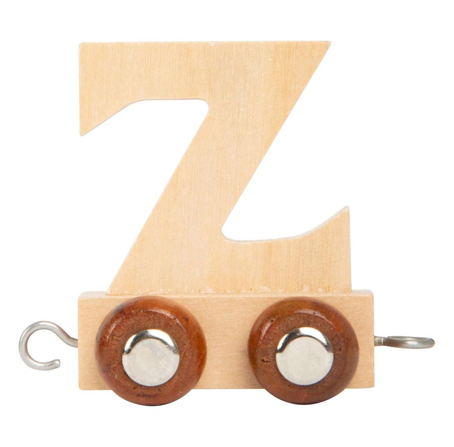 Babyleksaker - Small Foot - Wooden Letter Train - Z - 12 pieces - 7485-display12