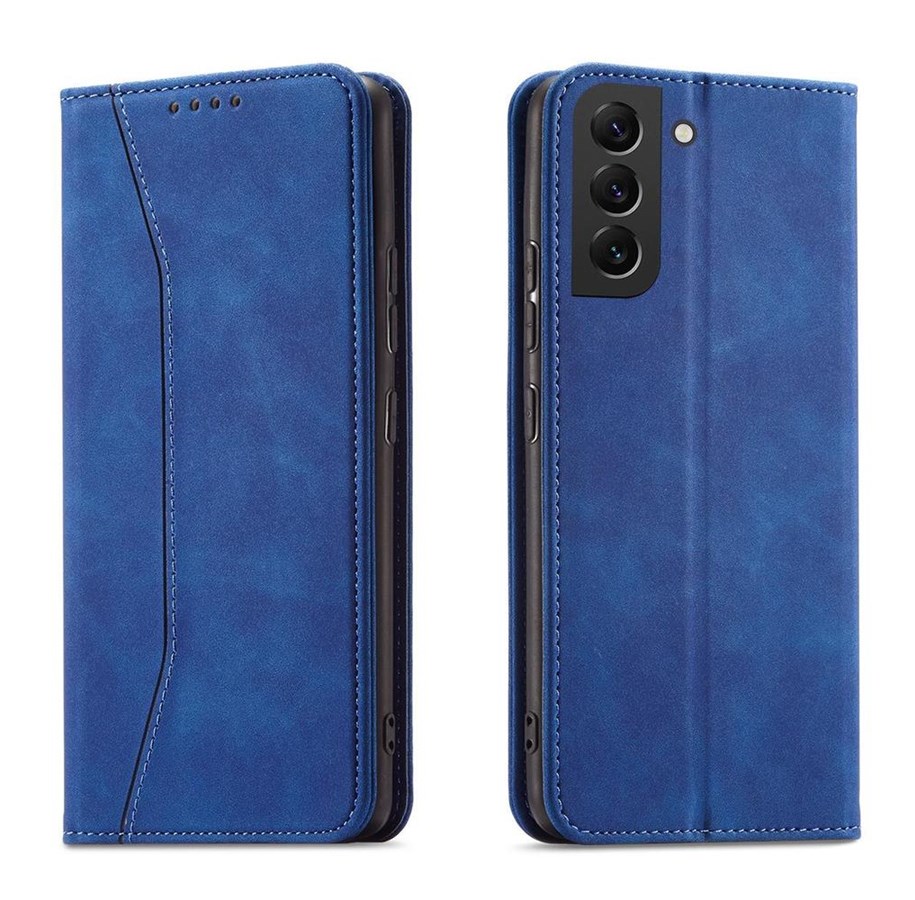 Mobile - Covers & Cases - Hurtel Magnet Fancy Case for Samsung Galaxy S23 Ultra Cover with Flip Wallet Stand Blue - 9145576271520