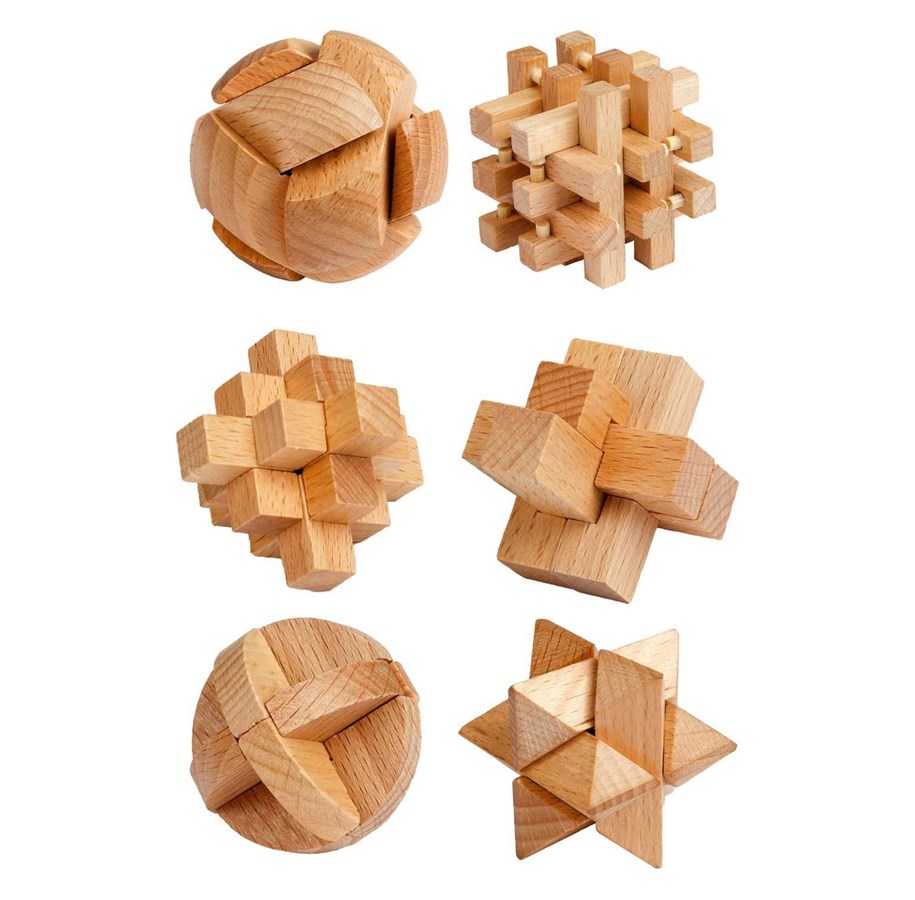 Pusselspel - Toi-Toys Wooden Brain Puzzle Trä - 42058Z