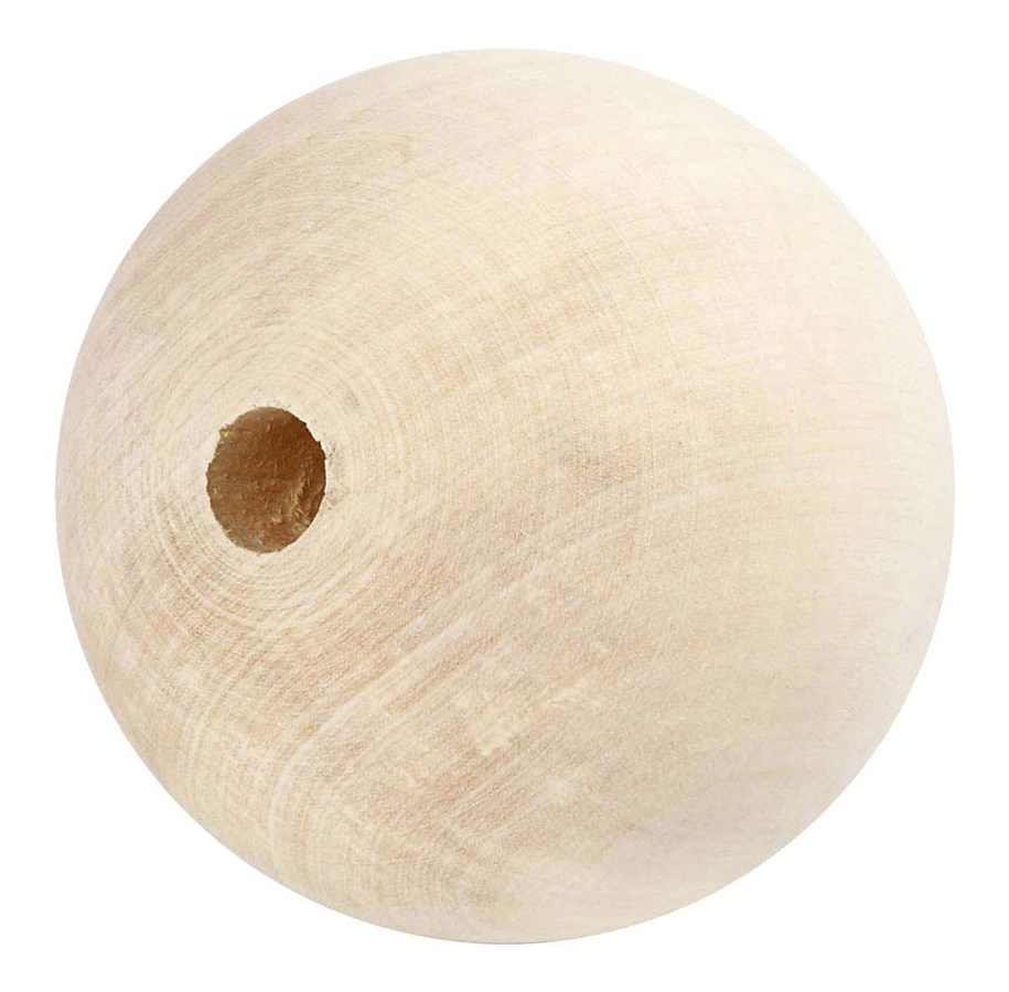 Kreativa spel - Creativ Company Wooden Bead 80mm Hole Size 8mm - 566422