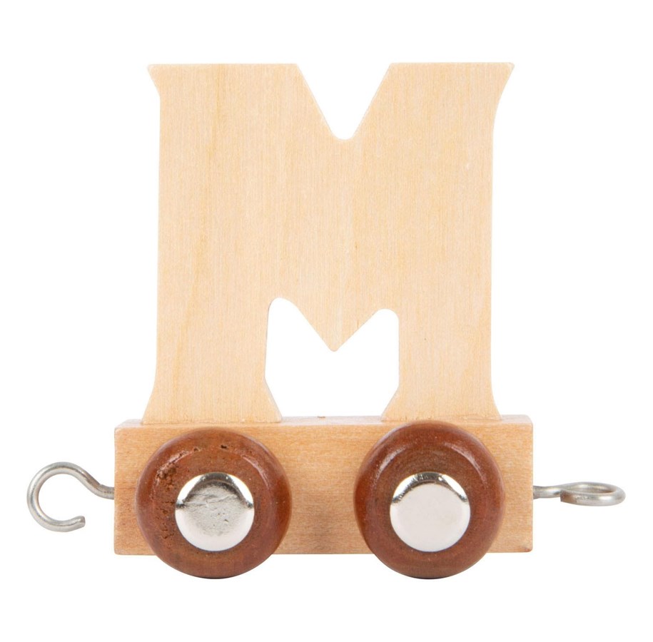 Träleksaker - Small Foot - Wooden Letter Train - M - 12 pieces - 7472-display12