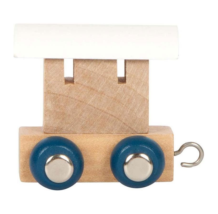 Träleksaker - Small Foot - Wooden Letter Train Polar - Wagon White - 12 pieces - 12569-display12