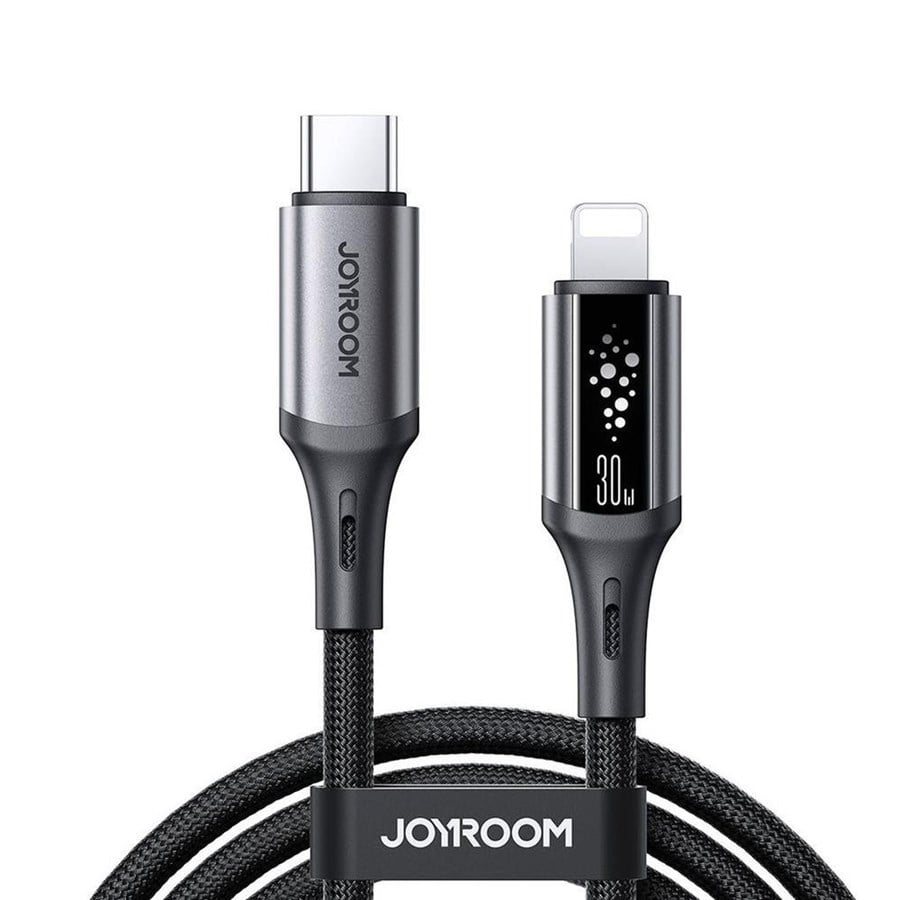USB-kabel - Joyroom S-A60 StarTalk 30W USB-C- Lightning cable 1.2m - black - S-A60 C-L 30W 1.2m black