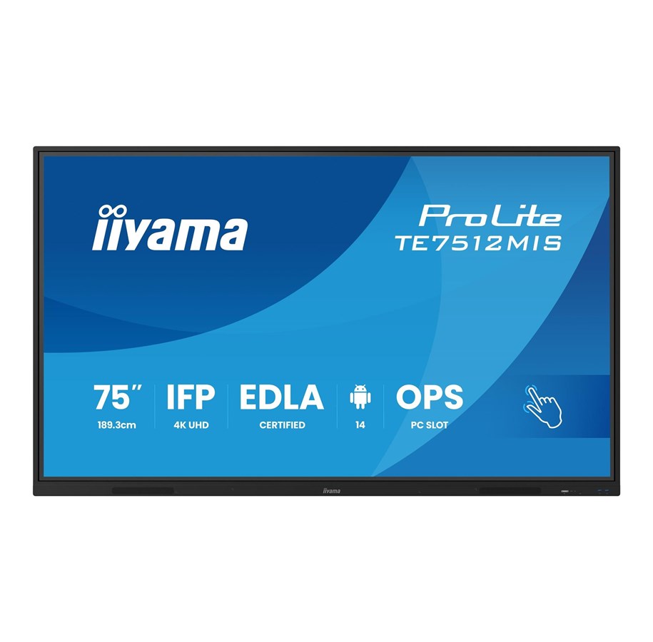 Digital skyltning & Hotell - iiyama ProLite TE7512MIS-B4AG 75" Class (74.52" viewable) LED-backlit LCD display - 4K - for digital signage / interactive communication - TE7512MIS-B4AG