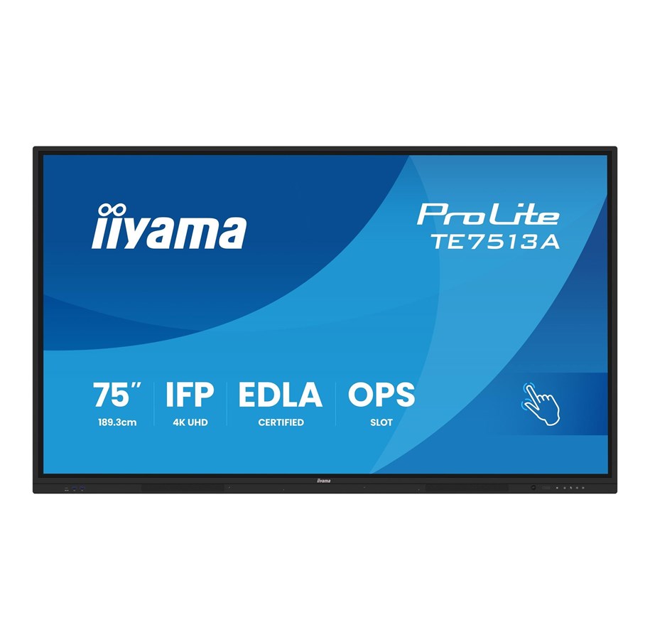 Digital skyltning & Hotell - iiyama ProLite TE7513A-B1AG 75" Class (74.5" viewable) LED-backlit LCD display - 4K - for digital signage / interactive communication - TE7513A-B1AG