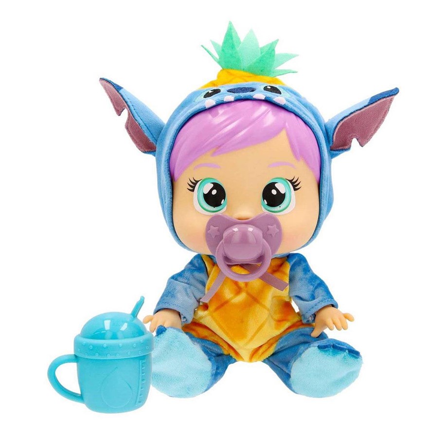 Docka, bamse och tillbehör - Spectron Cry Babies Loving Care Stitch Baby Doll - 26.5cm - IM927377