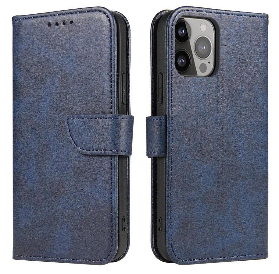 Mobile - Covers & Cases - Hurtel Magnet Case for Samsung Galaxy S23 Flip Cover Wallet Stand Blue - 5907769351020
